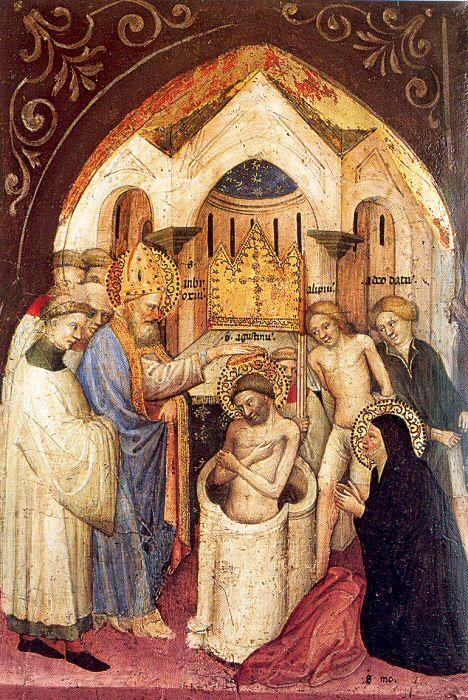 Pietro, Nicolo di Scenes from the Legend of Saint Augustine: France oil painting art